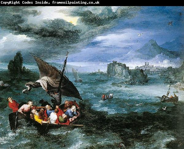 Pieter Brueghel the Younger Christ in the Storm on the Sea of Galilee
